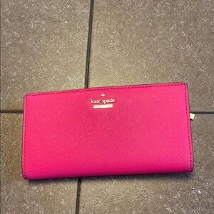 Kate Spade Pink Leather Wallet Bifold